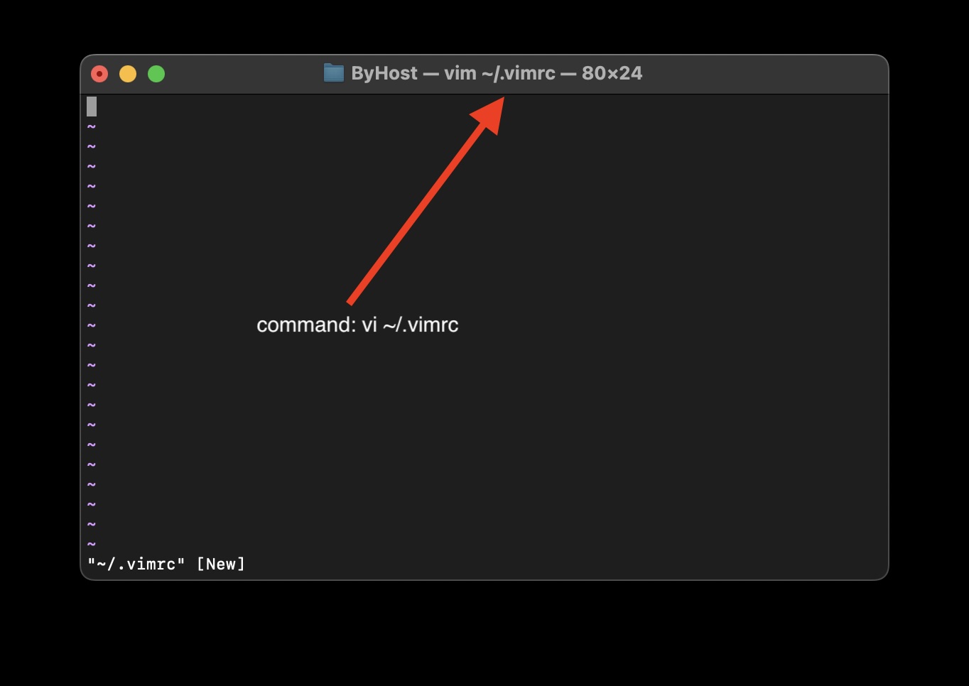 The Vim (vi) Mac Configuration File Details